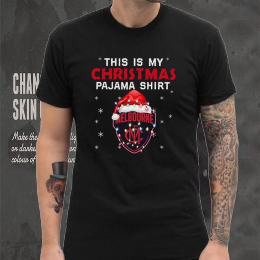 AFL This is christmas Pajamas T shirt Melbourne Demons T shirt