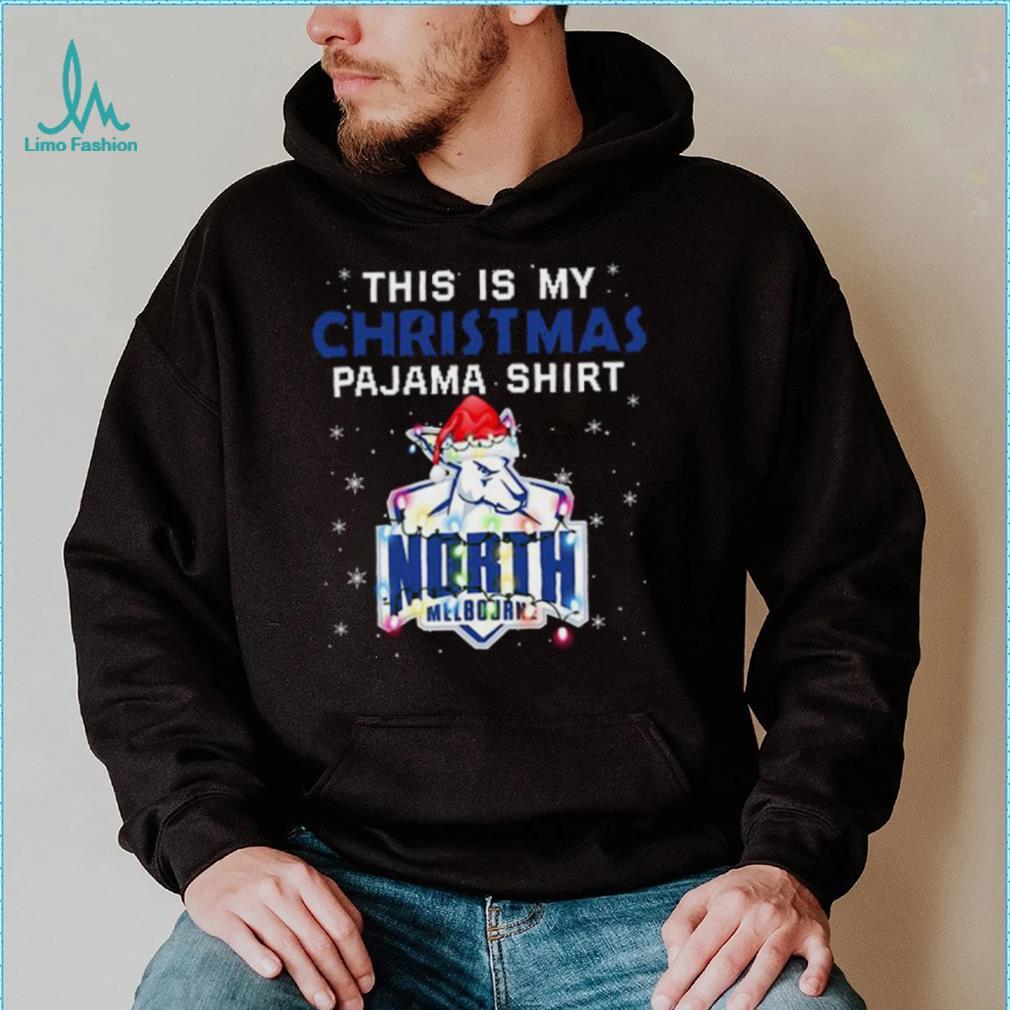 AFL This is christmas Pajamas T shirt North Melbourne T shirt AFL This is christmas Pajamas T shirt North Melbourne T shirt