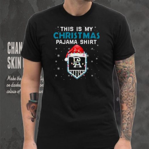 AFL This is christmas Pajamas T shirt Port Adelaide Power T shirt
