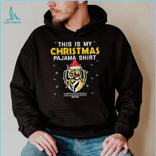 AFL This is christmas Pajamas T shirt Richmond Tigers T shirt