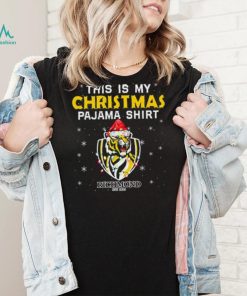 AFL This is christmas Pajamas T shirt Richmond Tigers T shirt