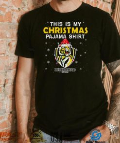 AFL This is christmas Pajamas T shirt Richmond Tigers T shirt