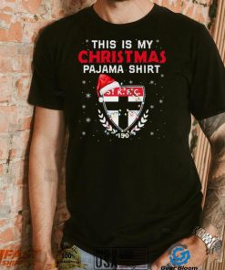 AFL This is christmas Pajamas T shirt St Kilda Saints T shirt