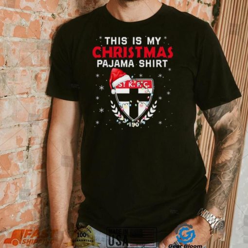 AFL This is christmas Pajamas T shirt St Kilda Saints T shirt