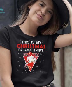 AFL This is christmas Pajamas T shirt Sydney Swans T shirt