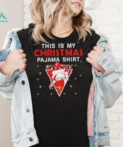 AFL This is christmas Pajamas T shirt Sydney Swans T shirt