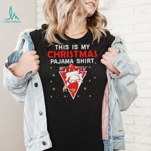 AFL This is christmas Pajamas T shirt Sydney Swans T shirt