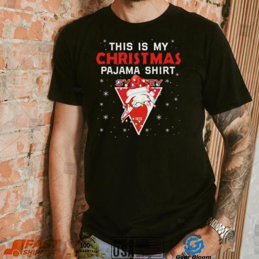 AFL This is christmas Pajamas T shirt Sydney Swans T shirt