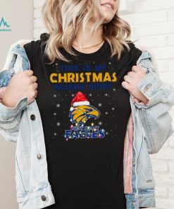 AFL This is christmas Pajamas T shirt West Coast Eagles T shirt