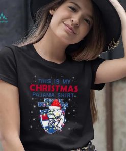 AFL This is christmas Pajamas T shirt Western Bulldogs T shirt