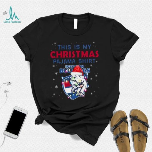 AFL This is christmas Pajamas T shirt Western Bulldogs T shirt