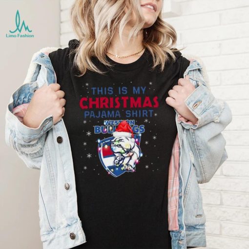 AFL This is christmas Pajamas T shirt Western Bulldogs T shirt