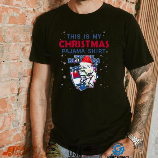 AFL This is christmas Pajamas T shirt Western Bulldogs T shirt