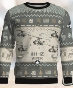 AH 1Z Viper AH1Z Combat Aircraft Ugly Sweater Gift For Men And Women Gift Veteran Christmas