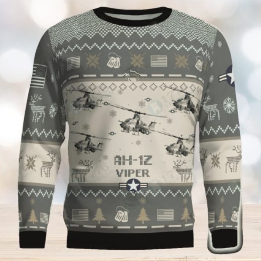 AH 1Z Viper AH1Z Combat Aircraft Ugly Sweater Gift For Men And Women Gift Veteran Christmas