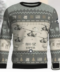 AH 1Z Viper AH1Z Combat Aircraft Ugly Sweater Gift For Men And Women Gift Veteran Christmas