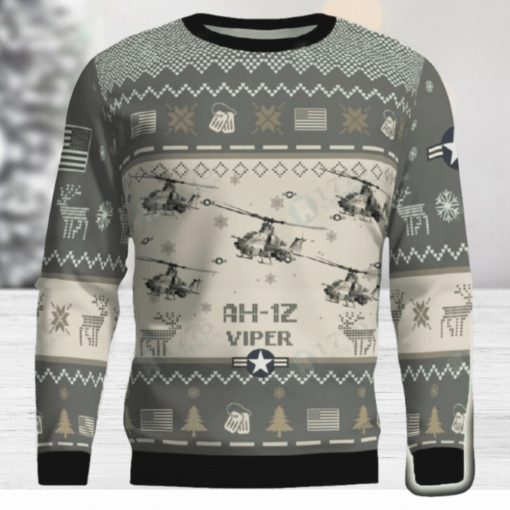 AH 1Z Viper AH1Z Combat Aircraft Ugly Sweater Gift For Men And Women Gift Veteran Christmas