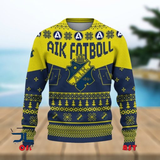 AIK Fotboll Allsvenskan Sweden Ugly Sweater Christmas