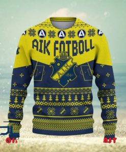 AIK Fotboll Allsvenskan Sweden Ugly Sweater Christmas