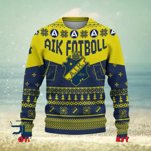 AIK Fotboll Allsvenskan Sweden Ugly Sweater Christmas