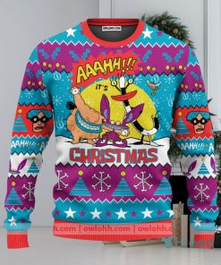 Aaahh!!! Real Monsters Nickelodeon Ugly Christmas Sweater