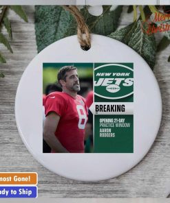 Aaron Rodgers opening 21 day practice window ornament