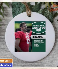 Aaron Rodgers opening 21 day practice window ornament