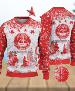 Aberdeen F.C. SPFL Scottish Snow Fall Pine Ugly sweater