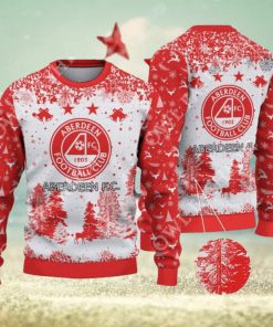 Aberdeen F.C. SPFL Scottish Snow Fall Pine Ugly sweater