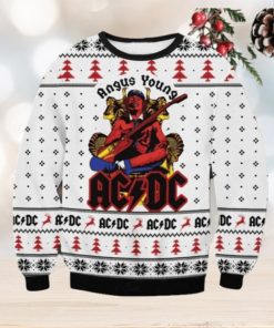 Acdc Christmas Ugly Sweater V6 Gift For Men And Women