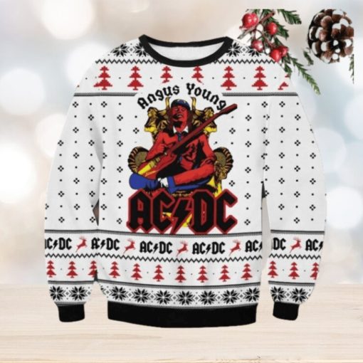 Acdc Christmas Ugly Sweater V6 Gift For Men And Women