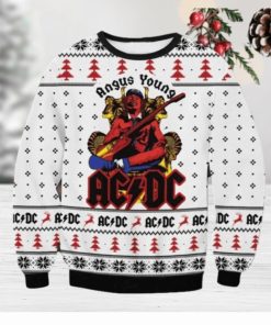 Acdc Christmas Ugly Sweater V6 Gift For Men And Women