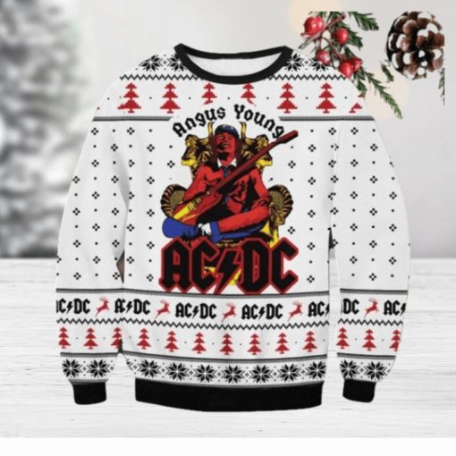 Acdc Christmas Ugly Sweater V6 Gift For Men And Women