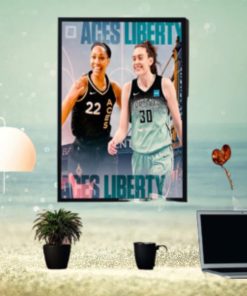 Aces Vs Liberty Superteam Showdown In Brooklyn Home Decor Poster Canvas