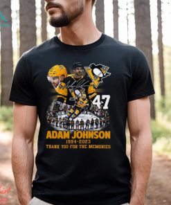 Adam Johnson 1994 – 2023 Pittsburgh Penguins Thank You For The Memories T Shirt