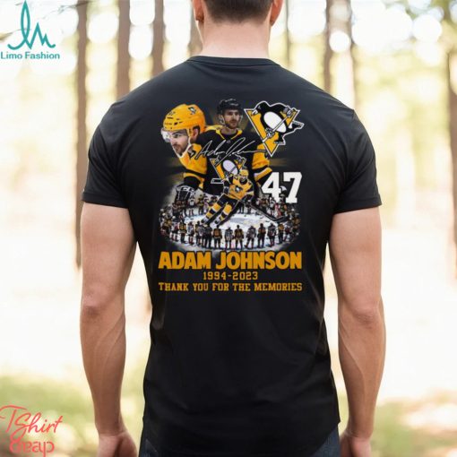 Adam Johnson 1994 – 2023 Pittsburgh Penguins Thank You For The Memories T Shirt