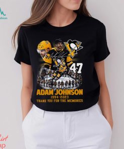 Adam Johnson 1994 – 2023 Pittsburgh Penguins Thank You For The Memories T Shirt