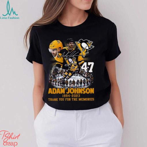 Adam Johnson 1994 – 2023 Pittsburgh Penguins Thank You For The Memories T Shirt