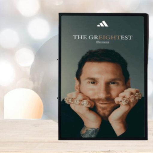 Adidas Lionel Messi The Greightest 8 Ballon D’Or Winner Home Decor Poster Canvas