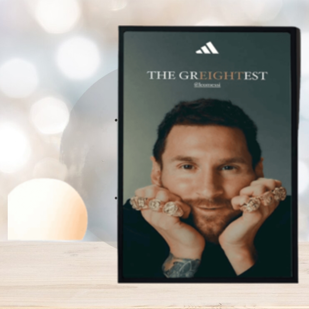 Adidas Lionel Messi The Greightest 8 Ballon D’Or Winner Home Decor Poster Canvas Adidas Lionel Messi The Greightest 8 Ballon D’Or Winner Home Decor Poster Canvas