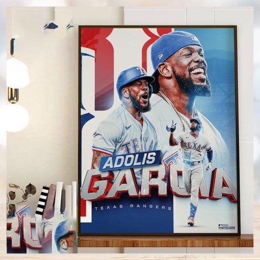 Adolis Garcia Grand Slam in MLB Postseason 2023 Home Decor Poster Canvas