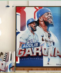 Adolis Garcia Grand Slam in MLB Postseason 2023 Home Decor Poster Canvas