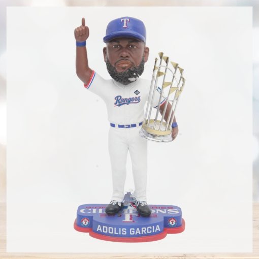 Adolis Garcia Texas Rangers 2023 World Series Champions Bobblehead Ornament