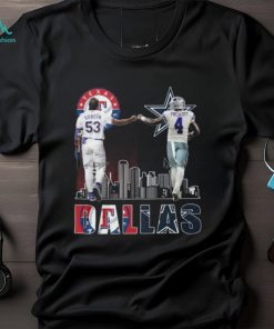 Adolis Garcia Texas Rangers & Dak Prescott Dallas Cowboys Signatures T Shirt