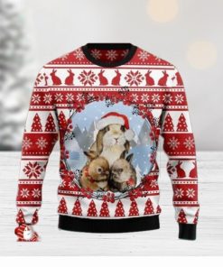 Adorable Bunny Awesome Ugly Christmas Sweater 3D Shirt