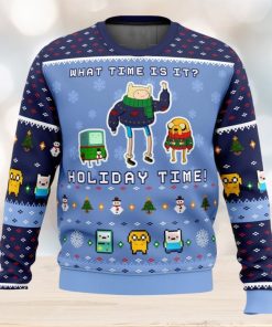 Adventure Time Christmas Time Ugly Christmas Sweater 3D All Over Printed Christmas Sweater