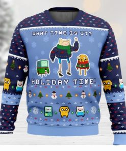 Adventure Time Christmas Time Ugly Christmas Sweater 3D All Over Printed Christmas Sweater