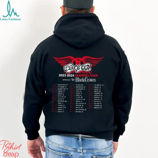 Aerosmith Concert 2023 2024 Peace Out Farewell Tour Shirt