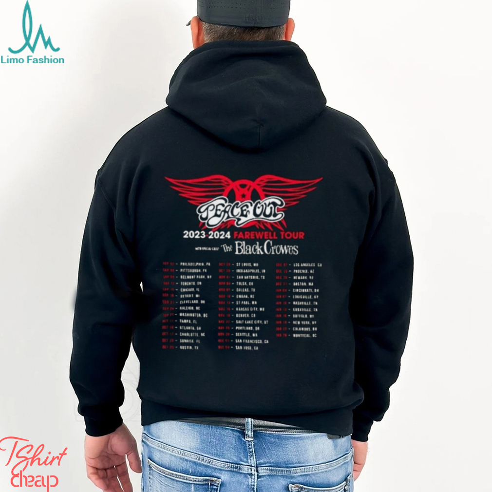 Aerosmith Concert 2023 2024 Peace Out Farewell Tour Shirt Aerosmith Concert 2023 2024 Peace Out Farewell Tour Shirt