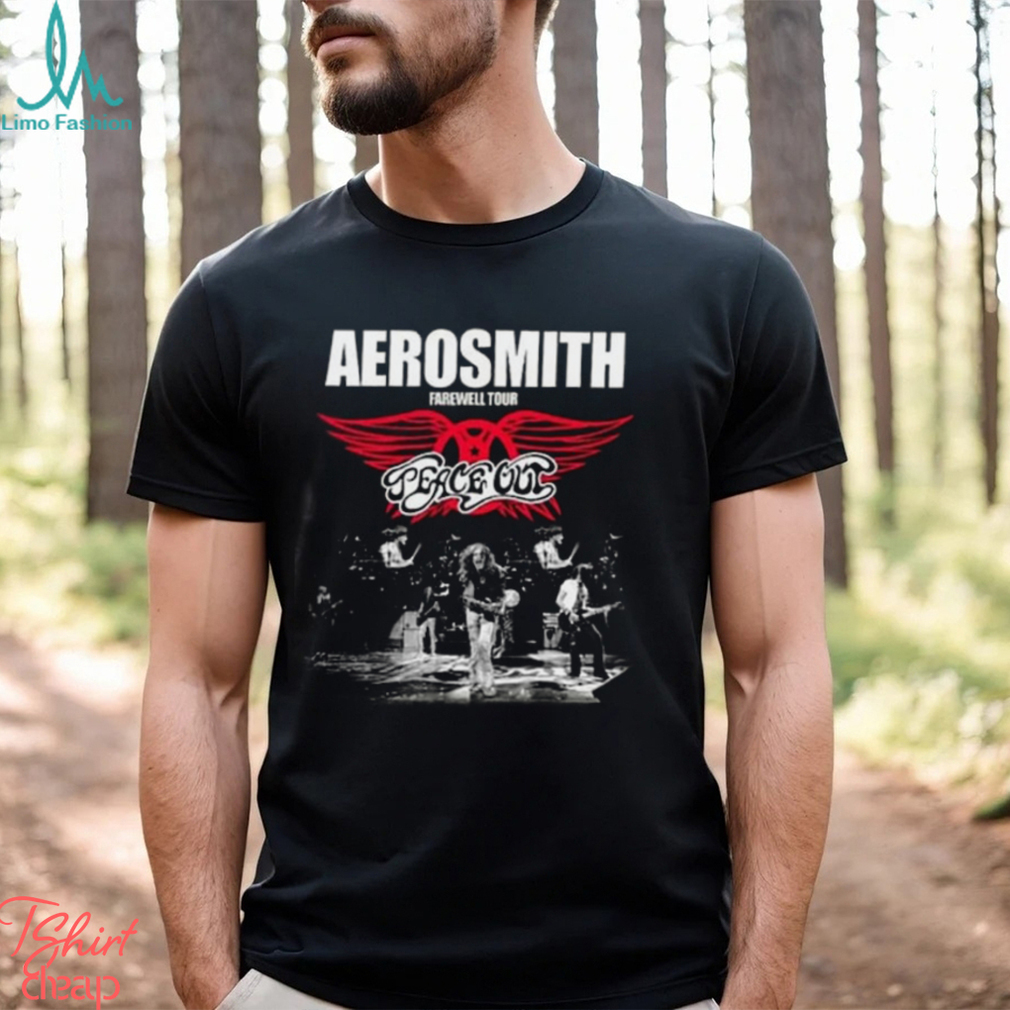 Aerosmith Concert 2023 2024 Peace Out Farewell Tour T Shirt Aerosmith Concert 2023 2024 Peace Out Farewell Tour T Shirt